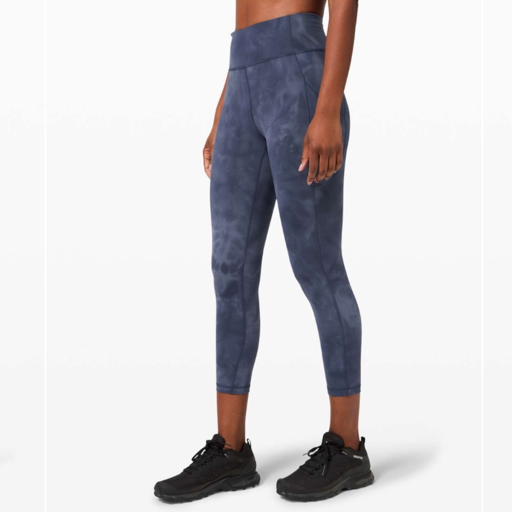 Lululemon Invigorate high rise crop 23”  Diamond Dye size 6